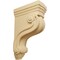 Ekena Millwork 3 3/8"W x 6 1/2"D x 10 1/2"H Boston Traditional Scroll Corbel, Alder COR03X06X10TSAL - alternate 1